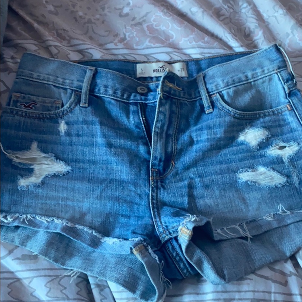 Hollister High Waisted denim shorts